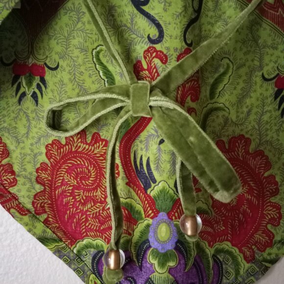 GUESS Green-and-Red Paisley Handkerchief Tank Women's S - Picture 6 of 10